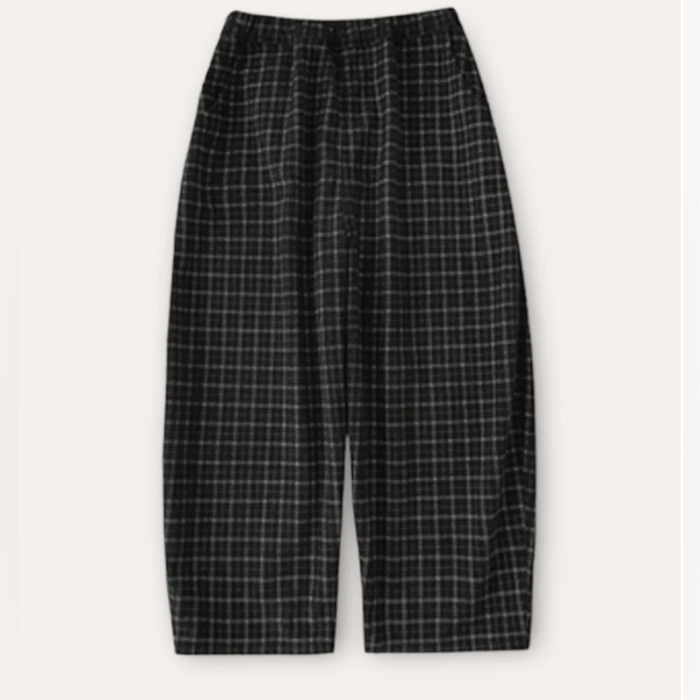 NEW WITH TAGS Mevi Plaid Trousers (Black) Minimo Bebe